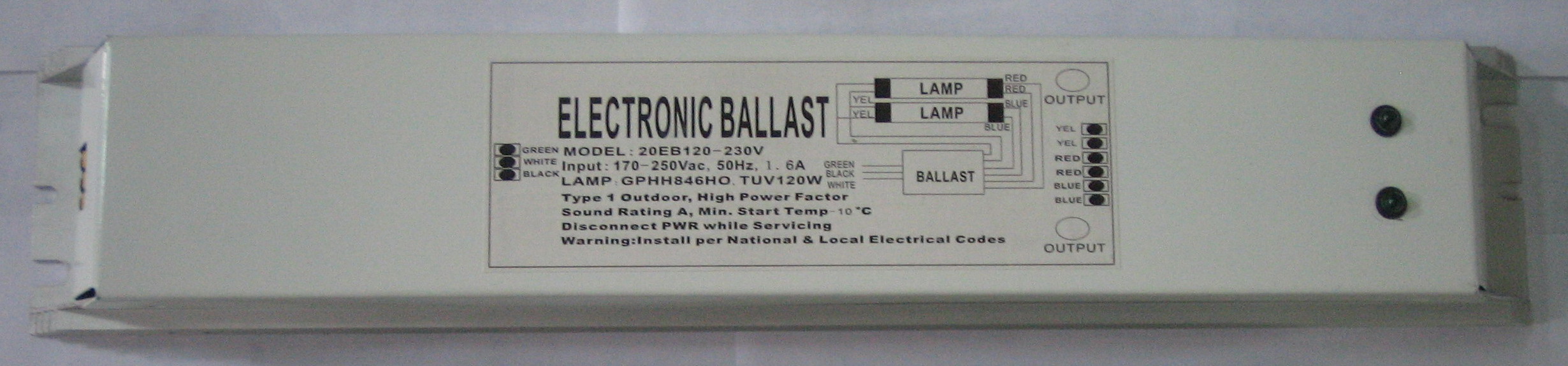 ballast for uv lamp 150w